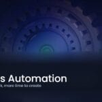 Interlocking blue gears representing process automation