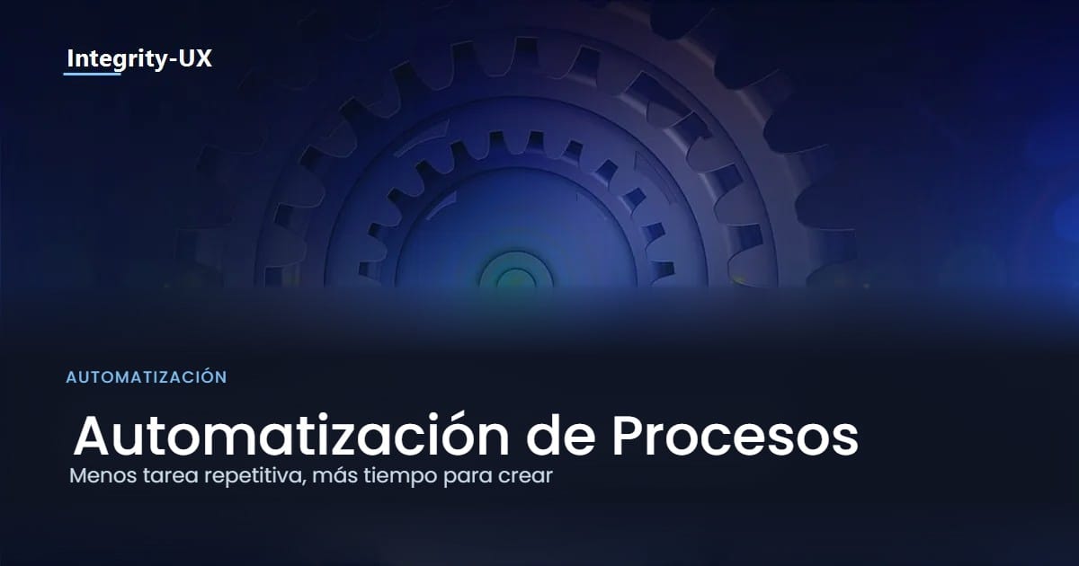 Engranajes azules interconectados que representan la automatización de procesos