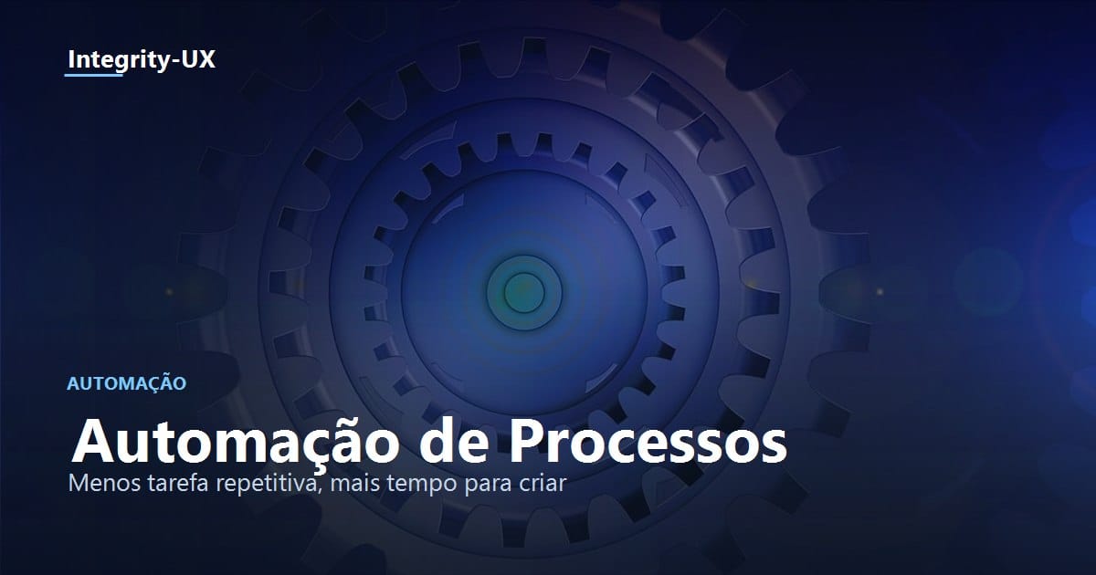 Engrenagens azuis interligadas representando automação de processos