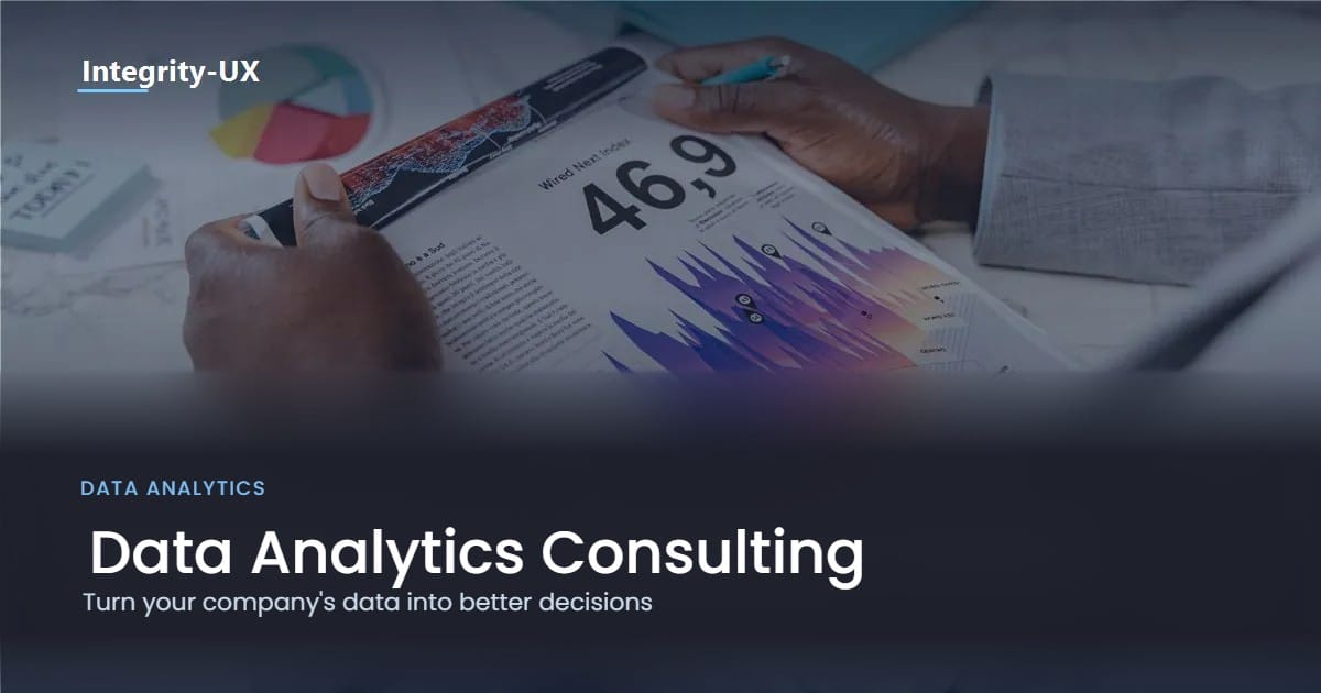 A professional reviewing reports and data charts on a desk, illustrating data analytics consulting