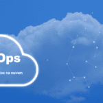 Nuvem cloud computing com FinOps escrito, gestão de custos na nuvem