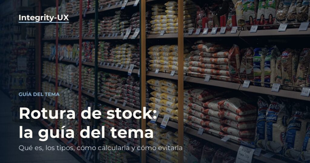 Corredor de supermercado com prateleiras de arroz, ilustrando ruptura de estoque no varejo alimentar
